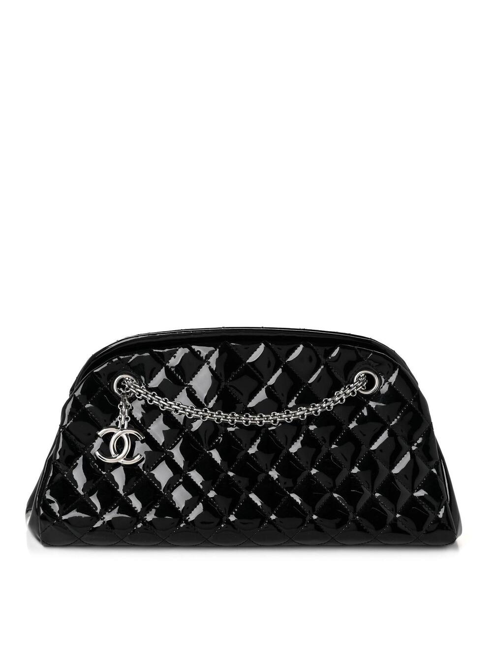 Chanel Patent Quilted Medium Just #378495C16B